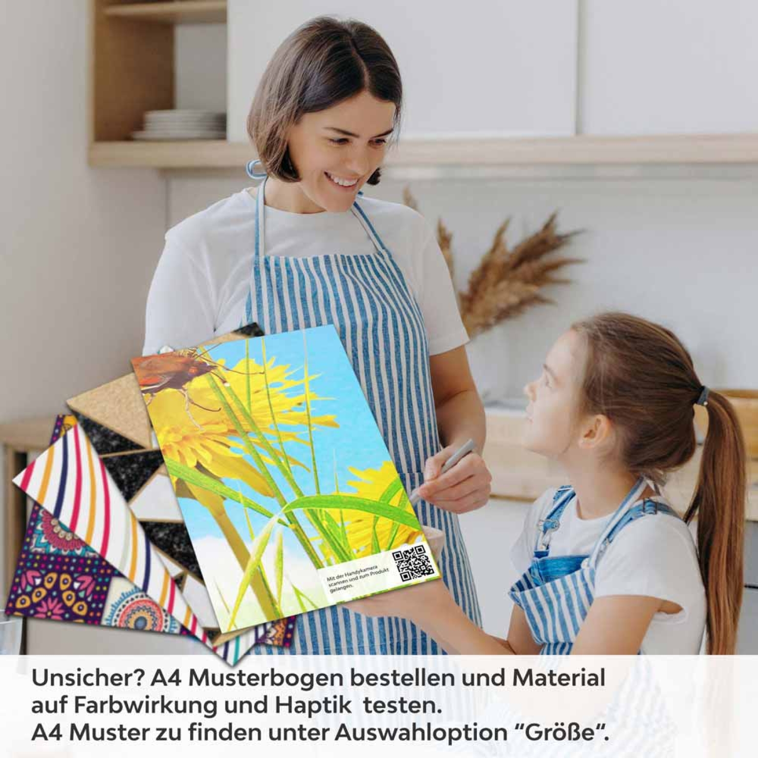 Küchenrückwand Folie Frühling A4 Muster