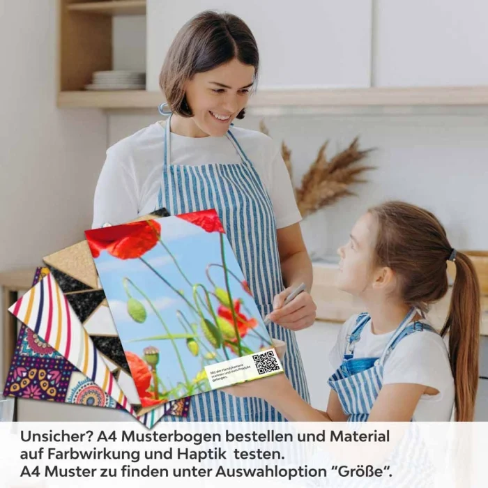 Küchenrückwand Folie Mohnblumen Feld A4 Muster