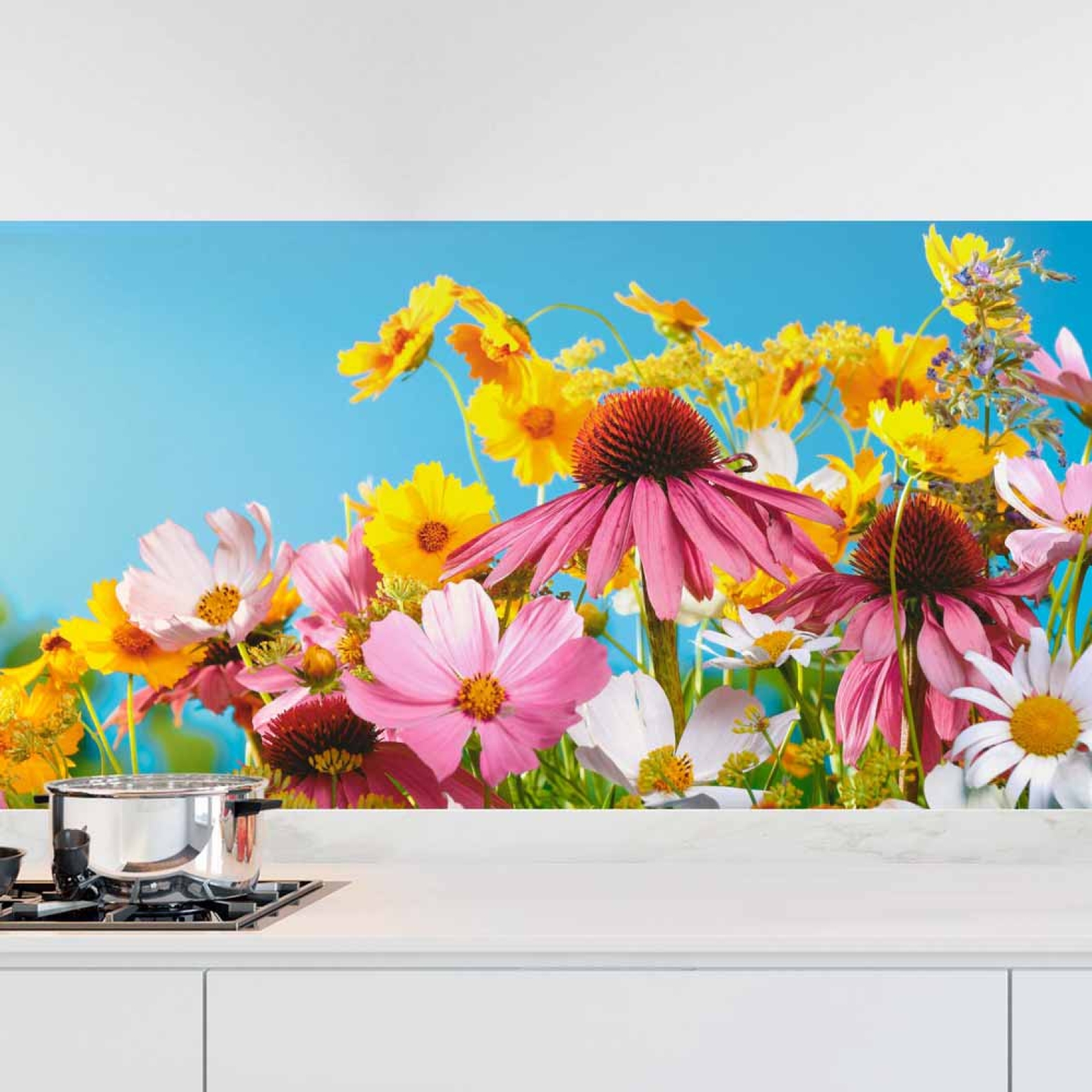 Küchenrückwand Folie Blumen im Frühling