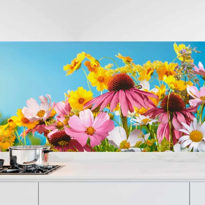 Küchenrückwand Folie Blumen im Frühling Hauptbild