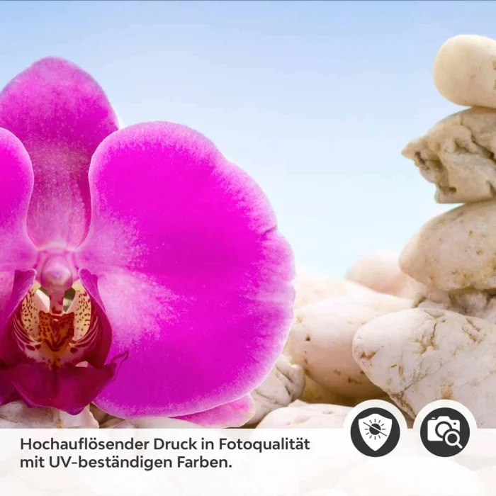 Küchenrückwand Folie Orchideen & Sandsteine Detailbild 2