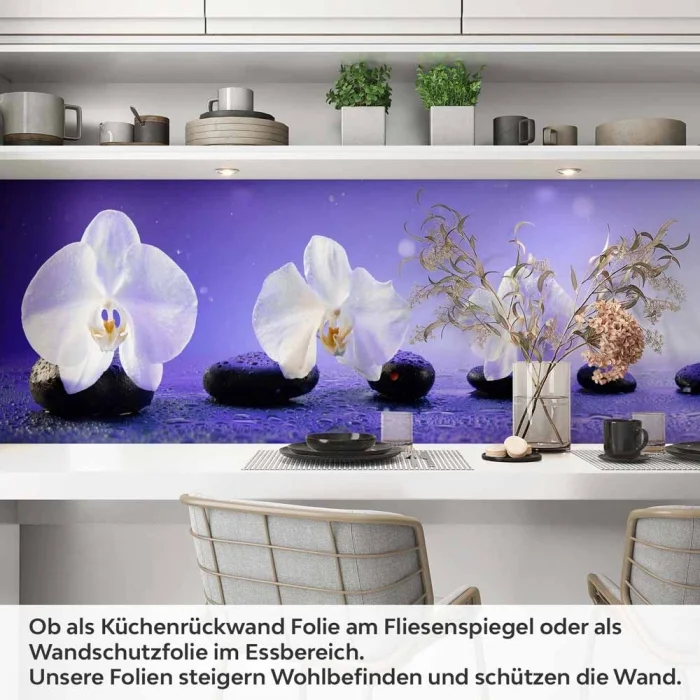 Küchenrückwand Folie Orchideen in Harmonie Artikelbild 1