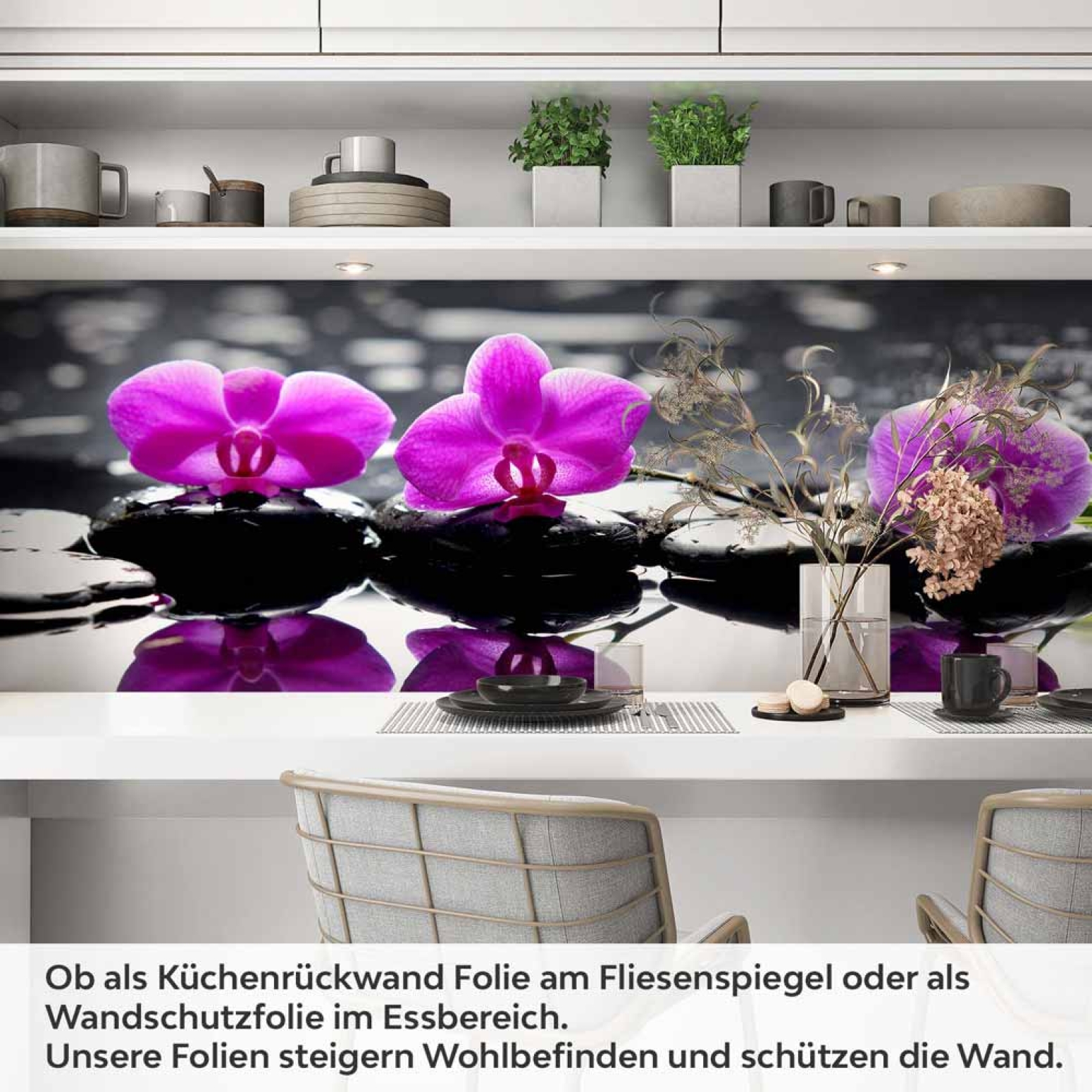 Küchenrückwand Folie SPA Orchideen Artikelbild 1