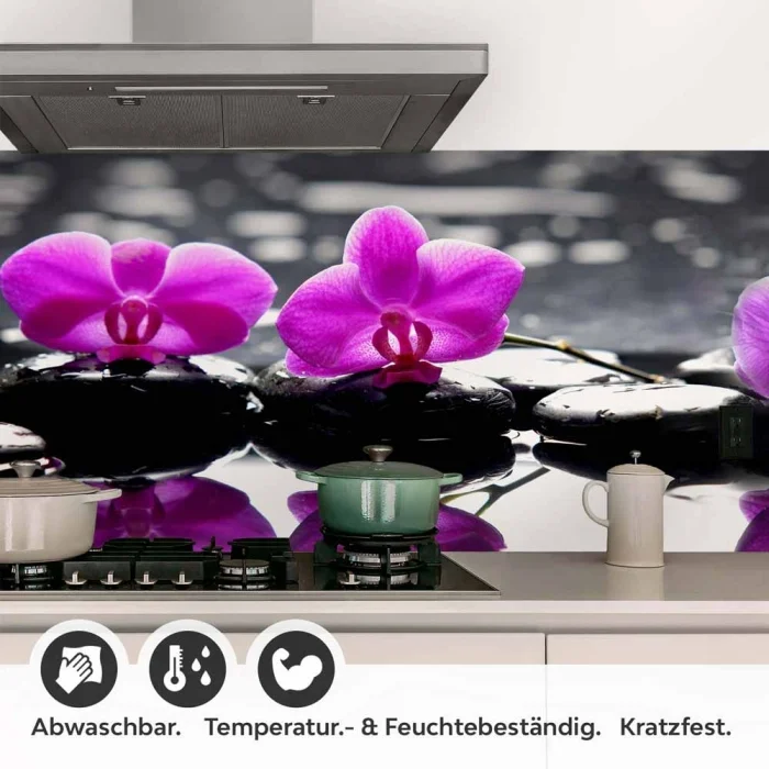 Küchenrückwand Folie SPA Orchideen Detailbild 1