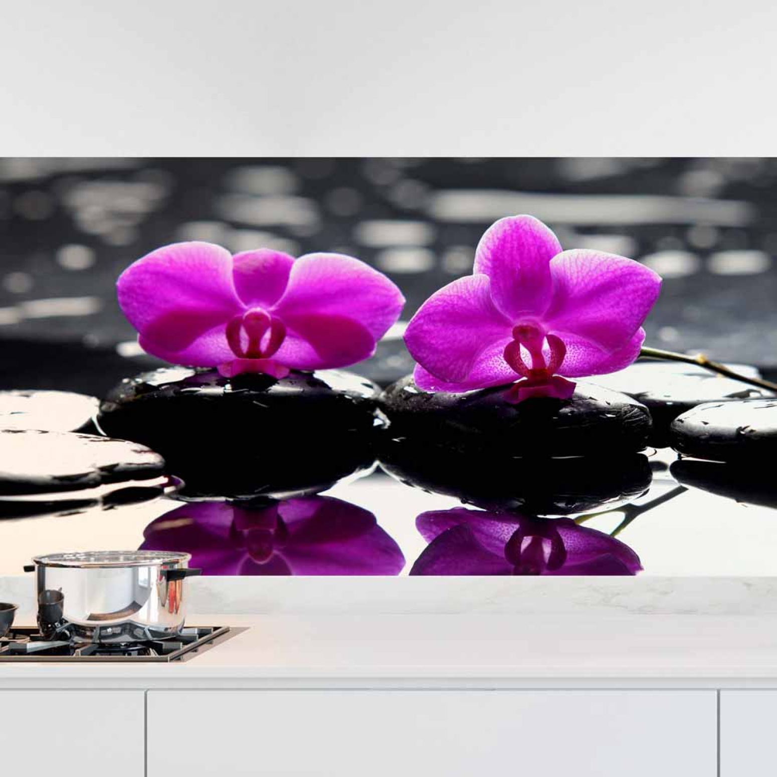 Küchenrückwand Folie SPA Orchideen