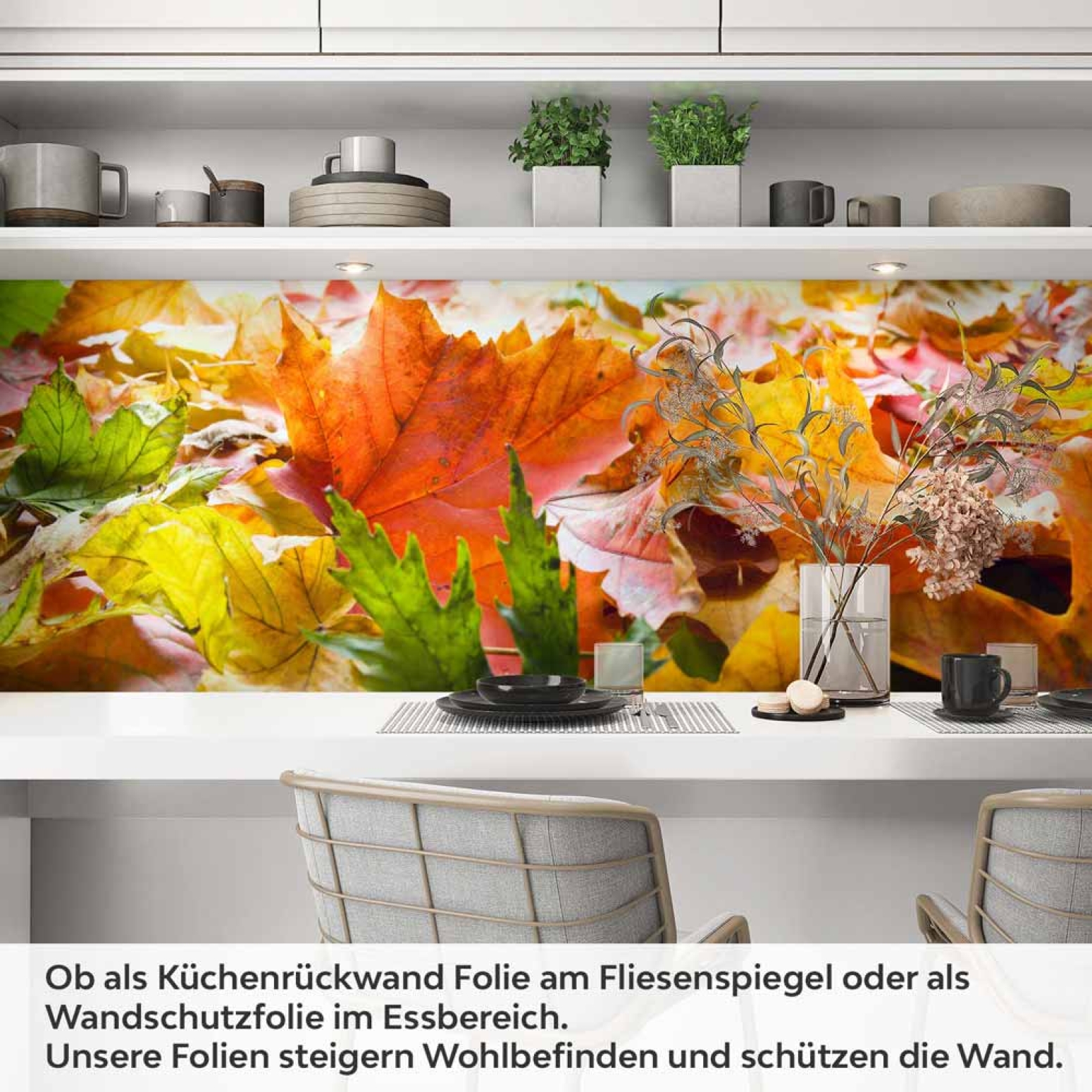 Küchenrückwand Folie Herbstblätter Artikelbild 1
