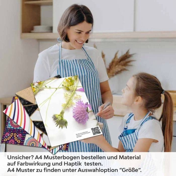 Küchenrückwand Folie Wildblumen – Frische und Farbe in Ihrer Küche A4 Muster