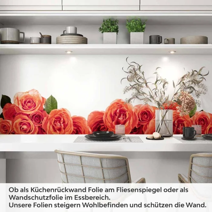 Küchenrückwand Folie Rosenoptik Artikelbild 1