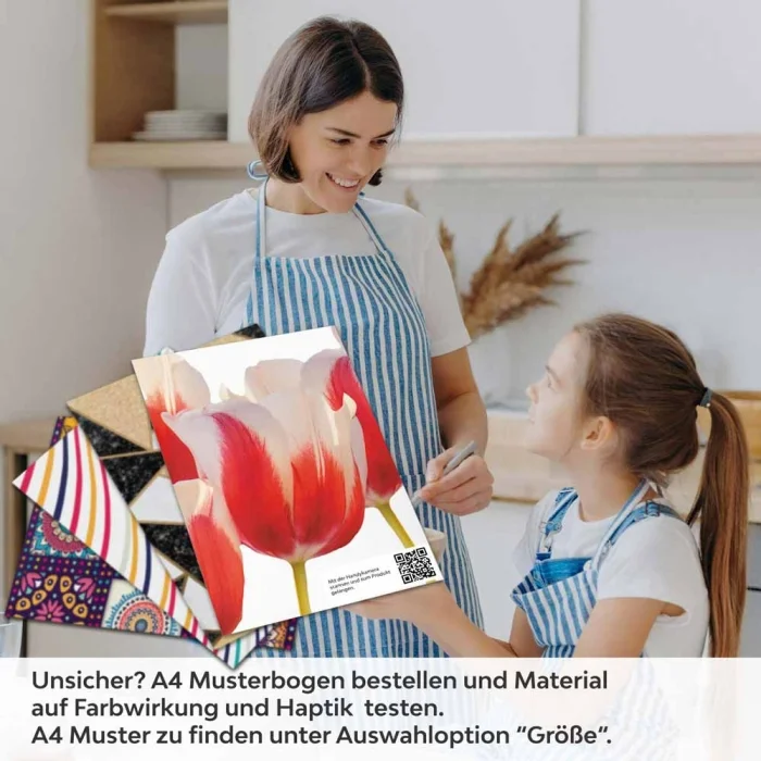 Küchenrückwand Folie Tulpenmotiv A4 Muster