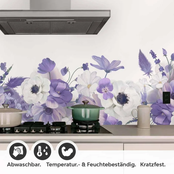 Küchenrückwand Folie Blumenarrangement Detailbild 1