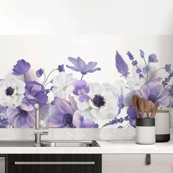 Küchenrückwand Folie Blumenarrangement Hauptbild