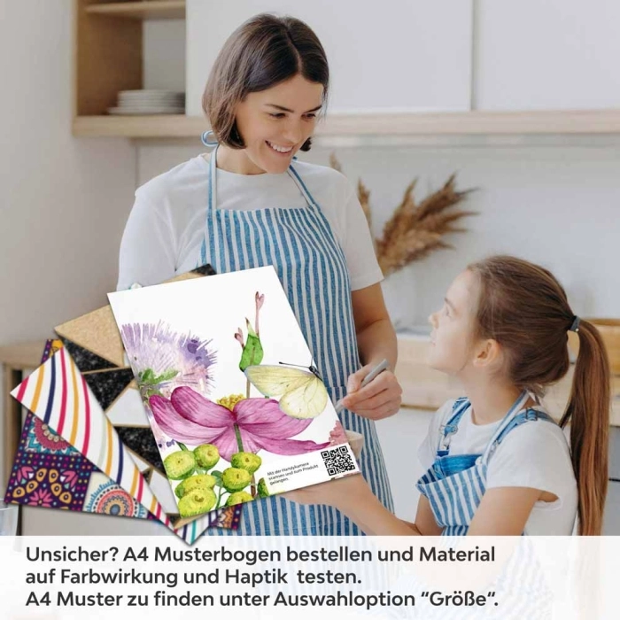 Küchenrückwand Folie Wildblumenwiese A4 Muster