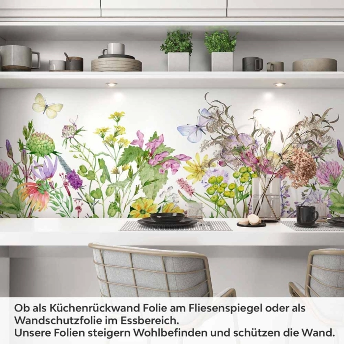 Küchenrückwand Folie Wildblumenwiese Artikelbild 1