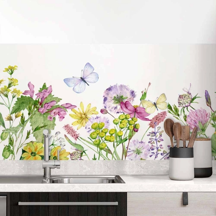 Küchenrückwand Folie Wildblumenwiese Hauptbild