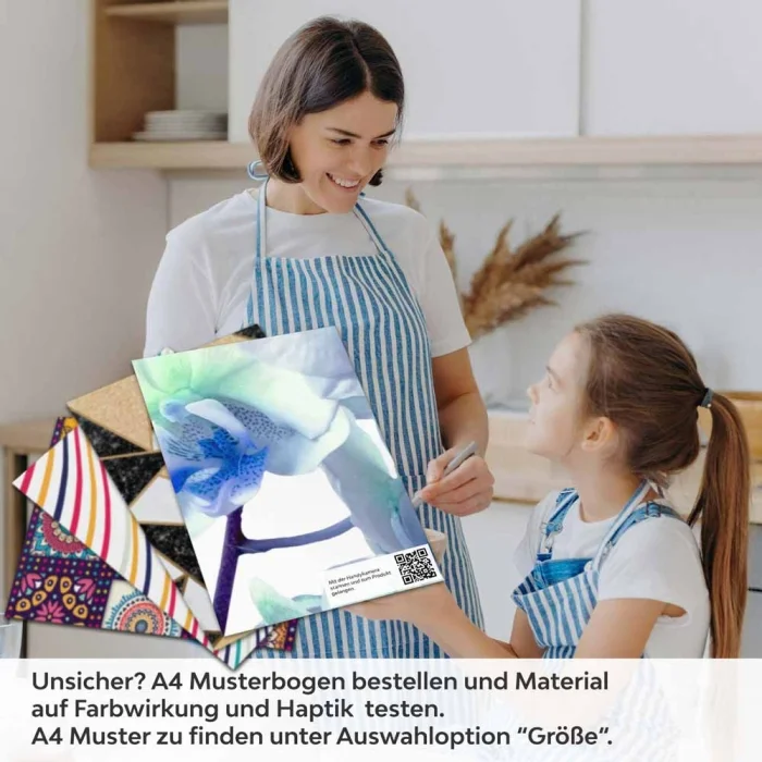 Küchenrückwand Folie Orchideenpracht A4 Muster