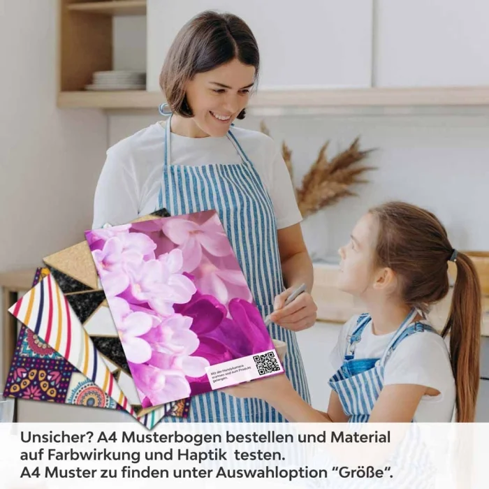 Küchenrückwand Folie Fliederblüten A4 Muster