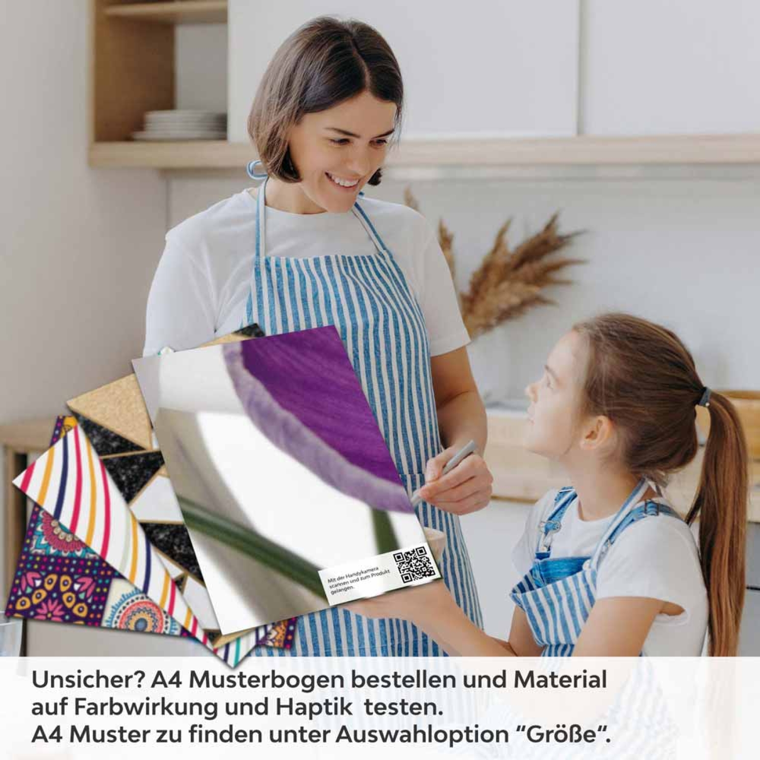 Küchenrückwand Folie Krokusblüten A4 Muster