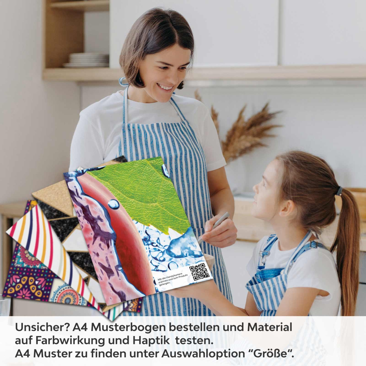 Küchenrückwand Folie spritzige Kirschen A4 Muster