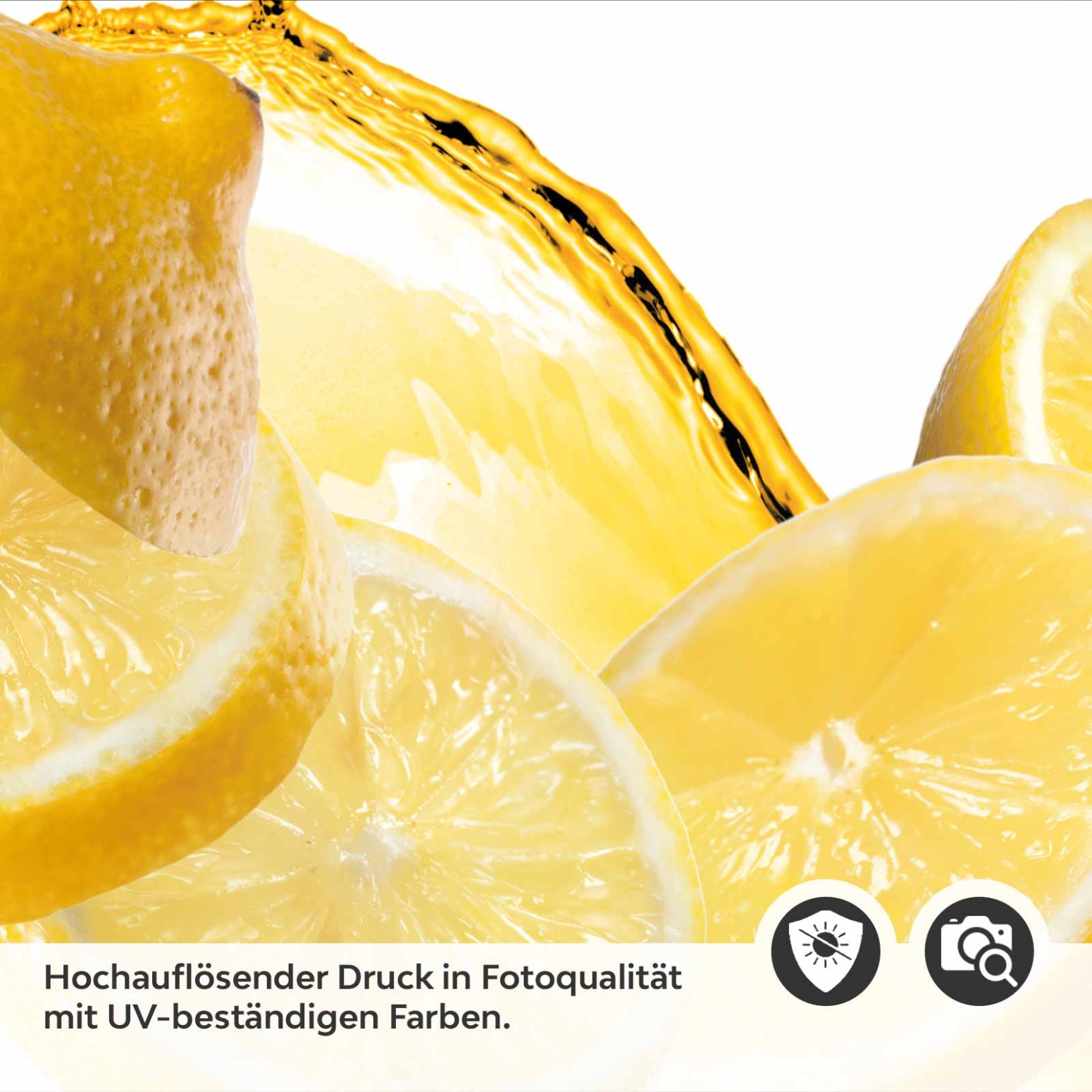 Küchenrückwand Folie Lemon Splash Detailbild 2
