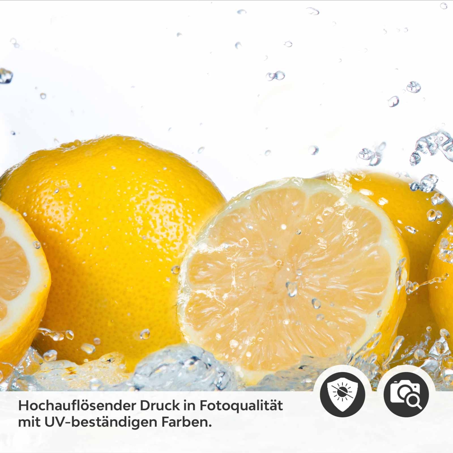 Küchenrückwand Folie spritzige Orangen Detailbild 2