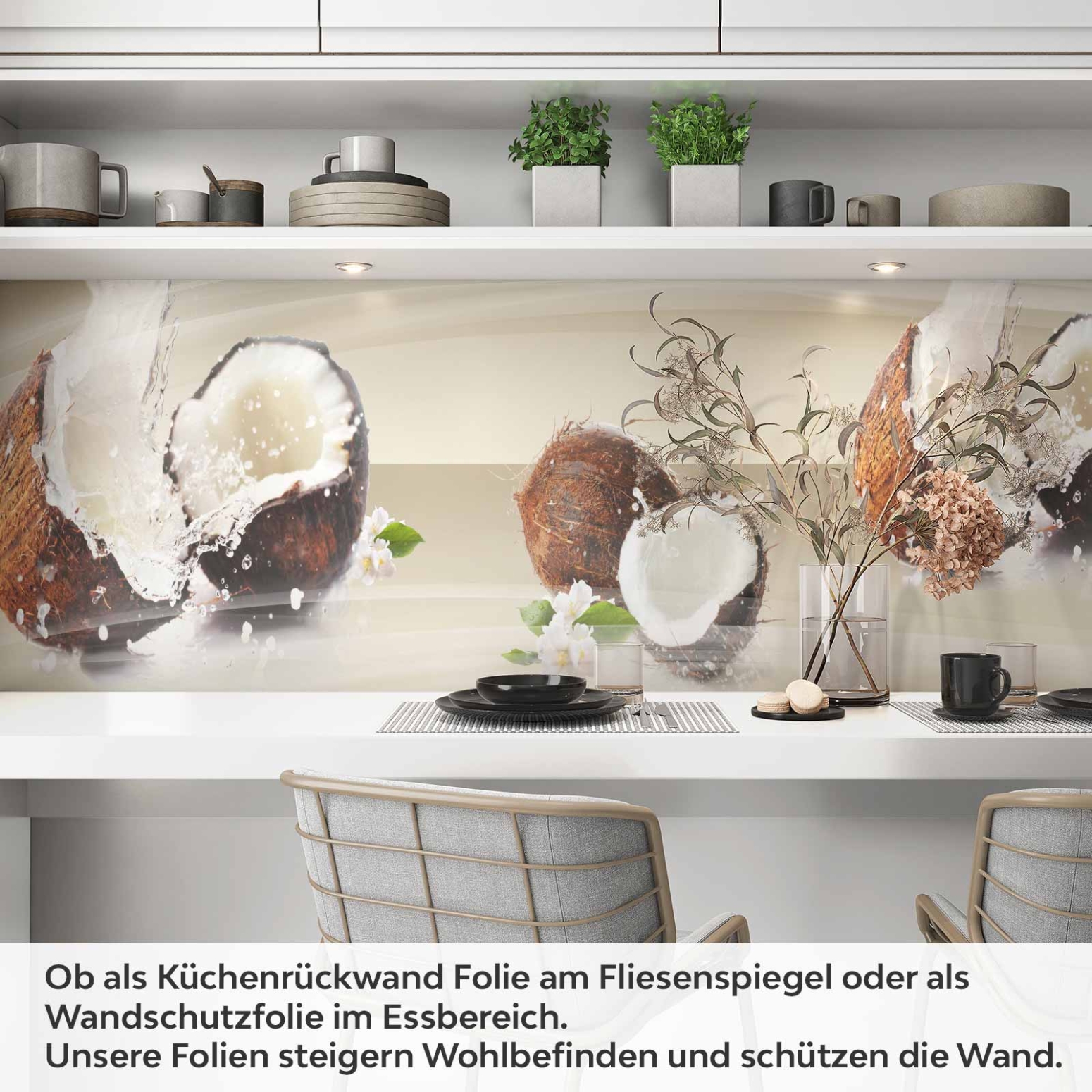 Küchenrückwand Folie Coconut Artikelbild 1