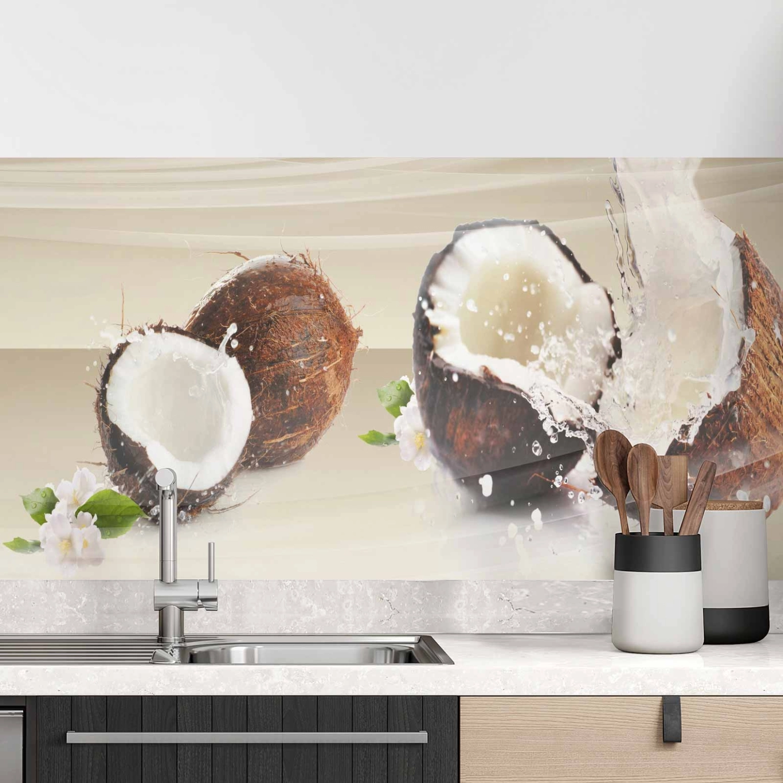 Küchenrückwand Folie Coconut Hauptbild 1