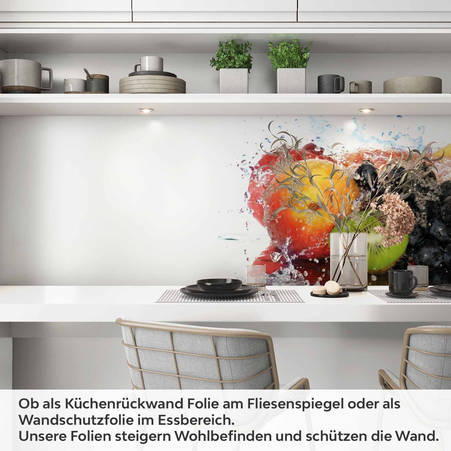 Küchenrückwand Folie Obstkorb Artikelbild 1