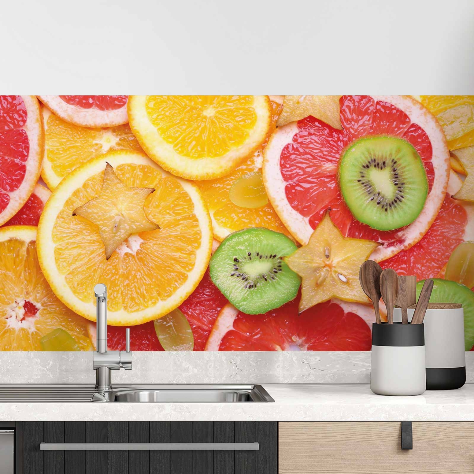 Küchenrückwand Folie Citrus Fructus