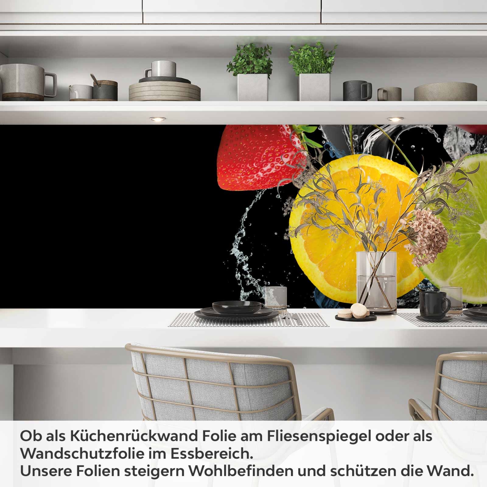 Küchenrückwand Folie erfrischende Zitronen Artikelbild 1