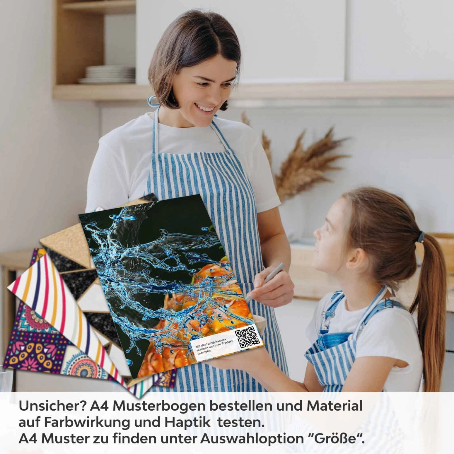 Küchenrückwand Folie Meyve A4 Muster