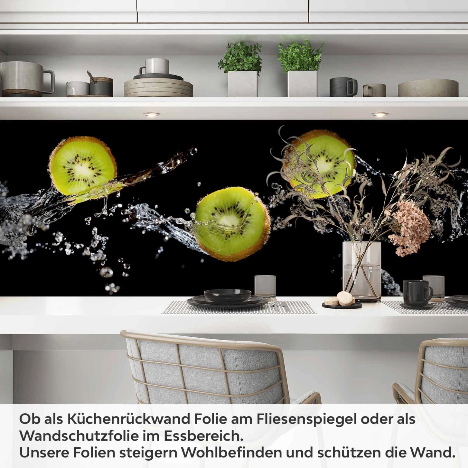 Küchenrückwand Folie Kiwi Splash Artikelbild 1