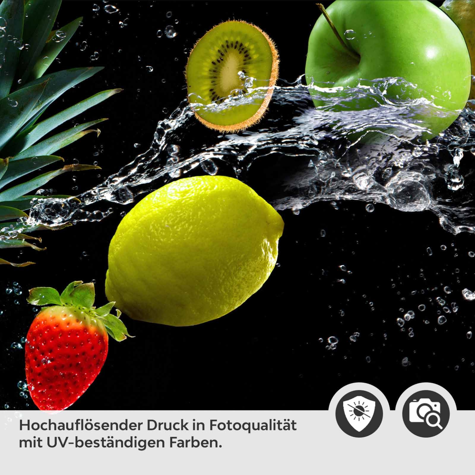 Küchenrückwand Folie tropische Früchte Detailbild 2