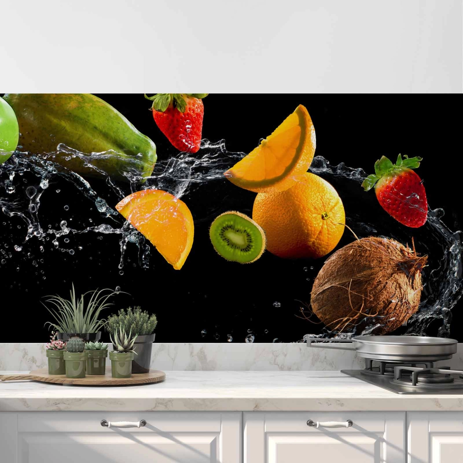Küchenrückwand Folie Tropical Fruits