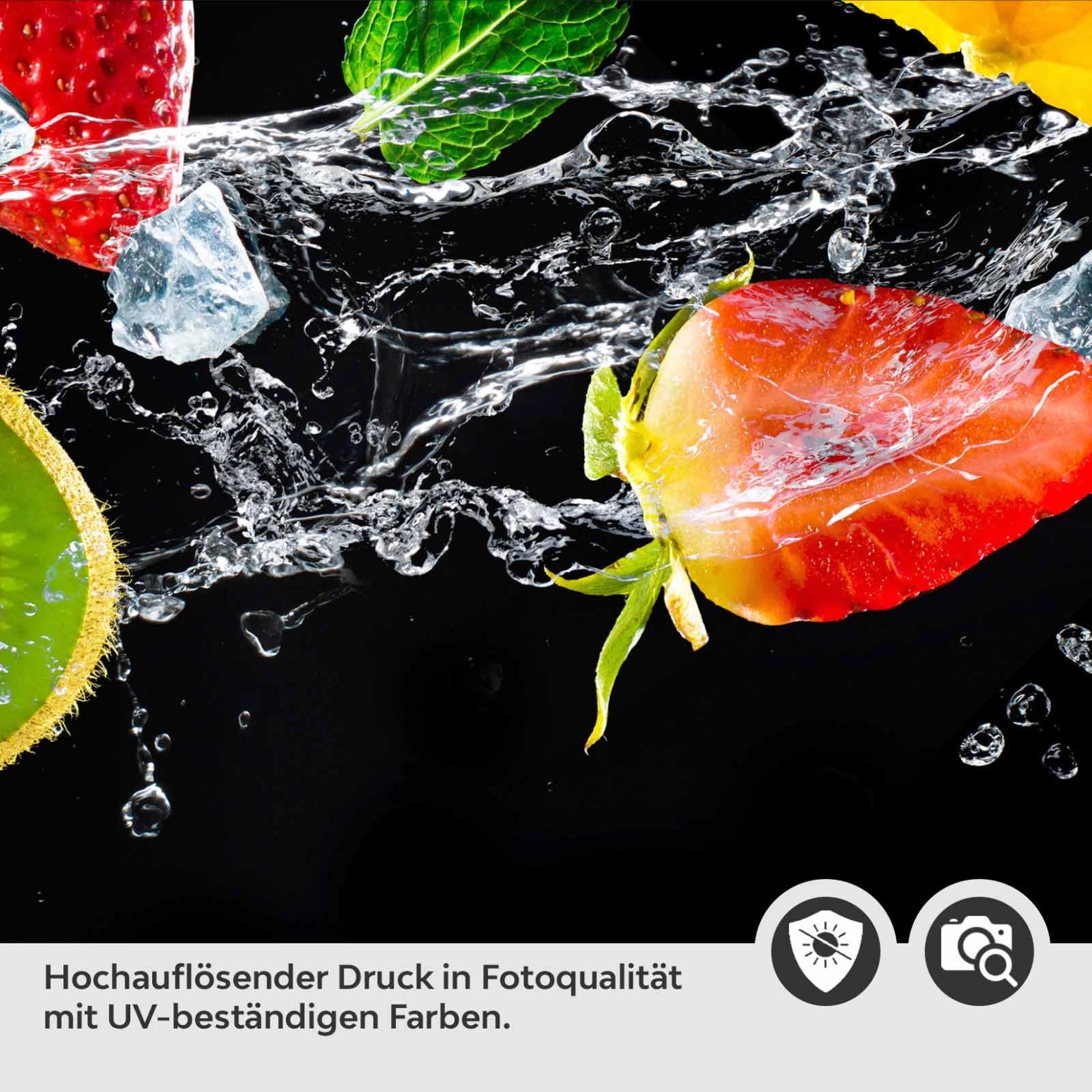 Küchenrückwand Folie erfrischende Früchte Detailbild 2