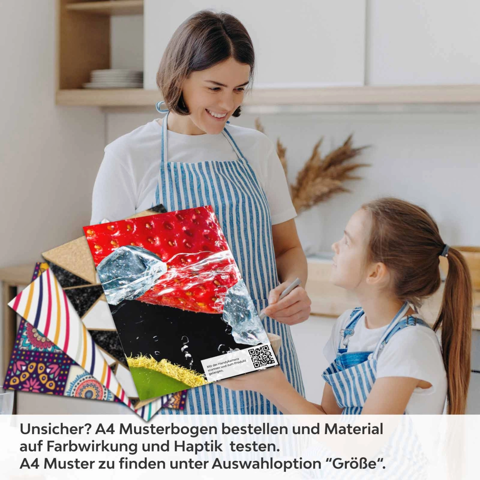 Küchenrückwand Folie Frutta A4 Muster