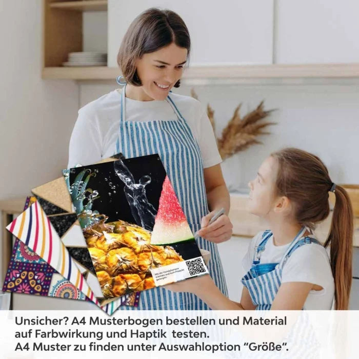 Küchenrückwand Folie Exotische Früchte - Ein Genuss für die Augen A4 Muster