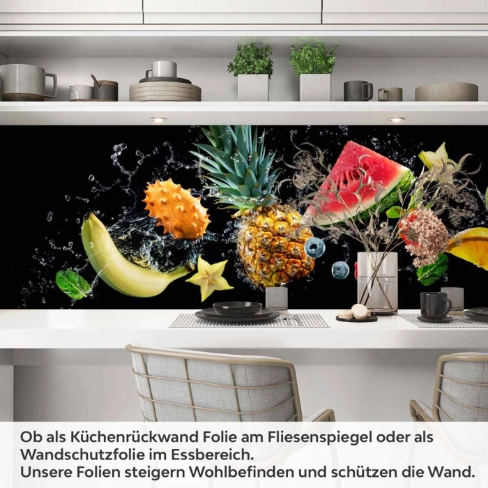 Küchenrückwand Folie Exotische Früchte - Ein Genuss für die Augen Artikelbild 1