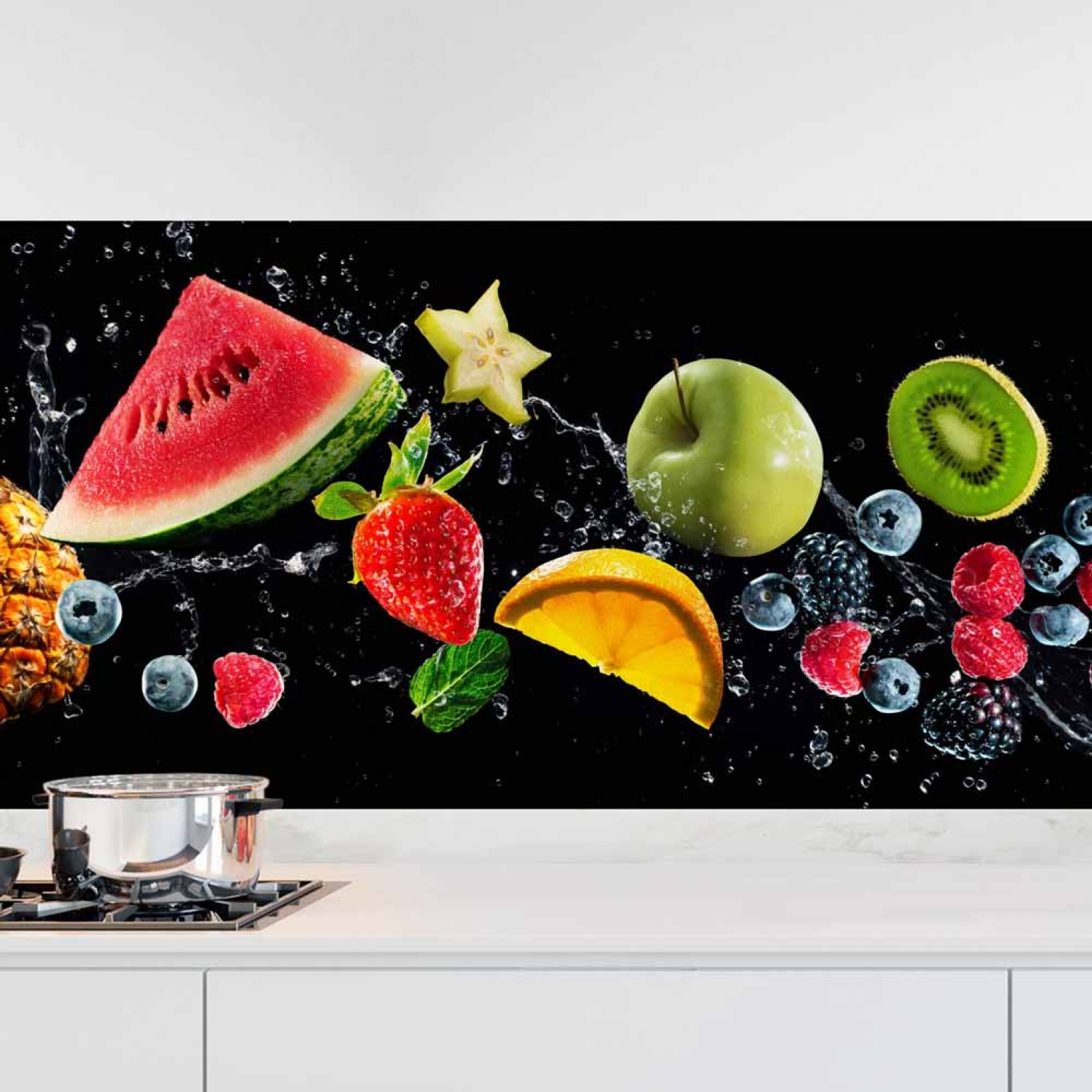 Küchenrückwand Folie Exotische Früchte - Ein Genuss für die Augen