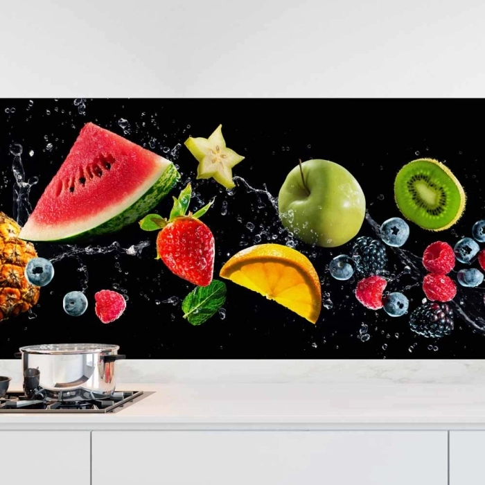 Küchenrückwand Folie Exotische Früchte - Ein Genuss für die Augen