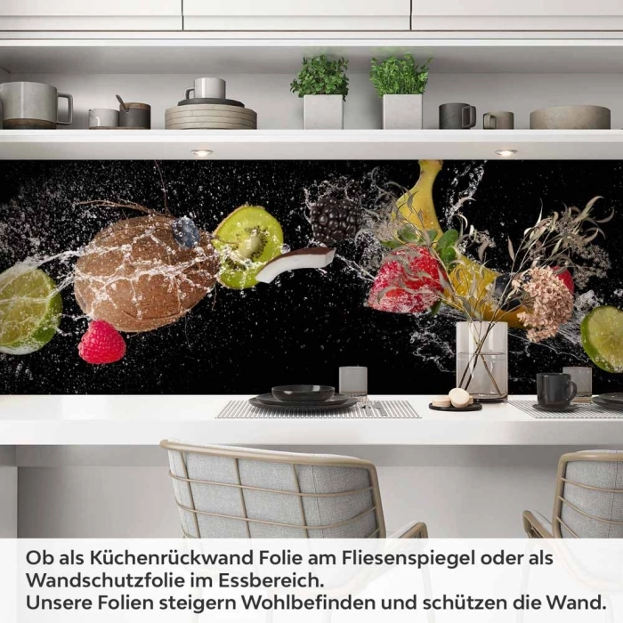 Küchenrückwand Folie Ananas, Kokos & Co. als Küchenhighlight Artikelbild 1