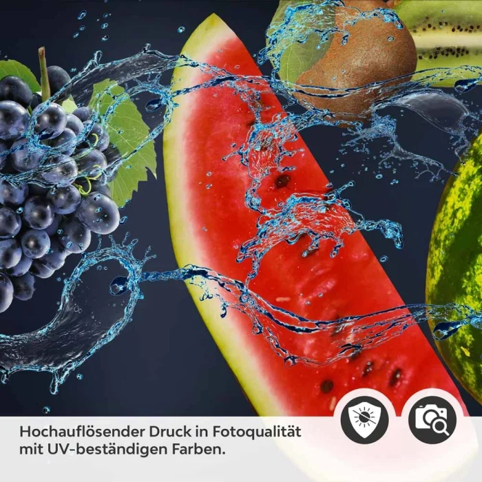 Küchenrückwand Folie Wassermelone & Früchtemix im Wasserspiel Detailbild 2