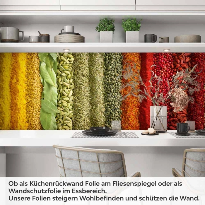 Küchenrückwand Folie Gewürzmischung - Aromatische Atmosphäre Artikelbild 1