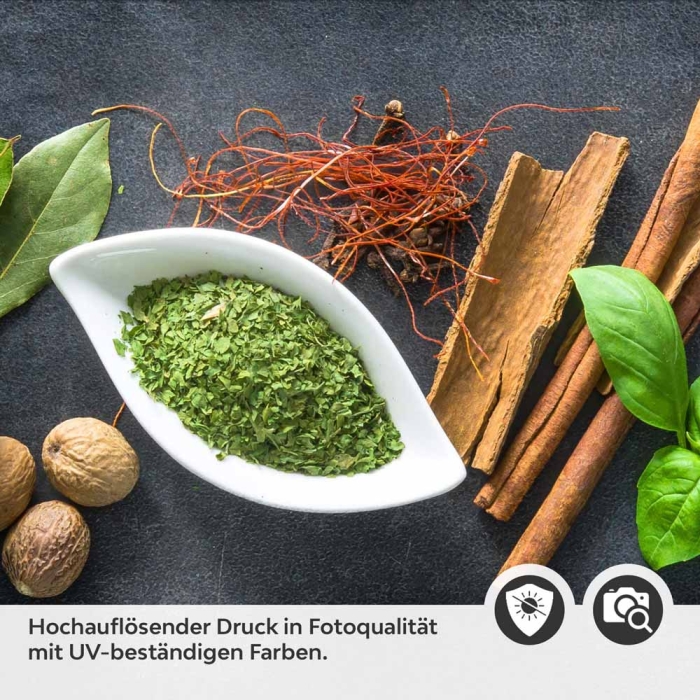 Küchenrückwand Folie Kräuter und Gewürze - Intensives Küchenflair Detailbild 2