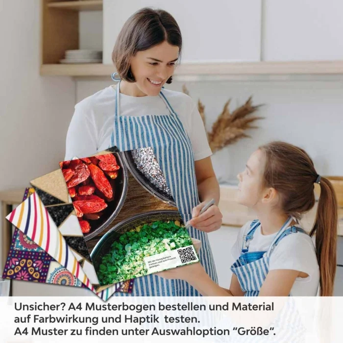 Küchenrückwand Folie Gewürze in Schalen - Intensives Küchenflair A4 Muster