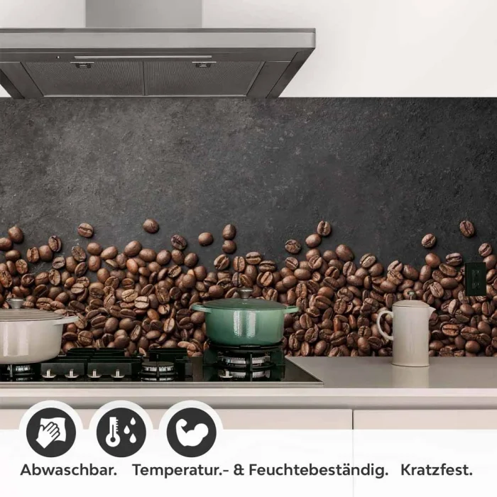 Küchenrückwand Folie Kaffeebohnen - Für die perfekte Kaffeeküche Detailbild 1