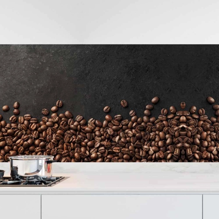 Küchenrückwand Folie Kaffeebohnen - Für die perfekte Kaffeeküche