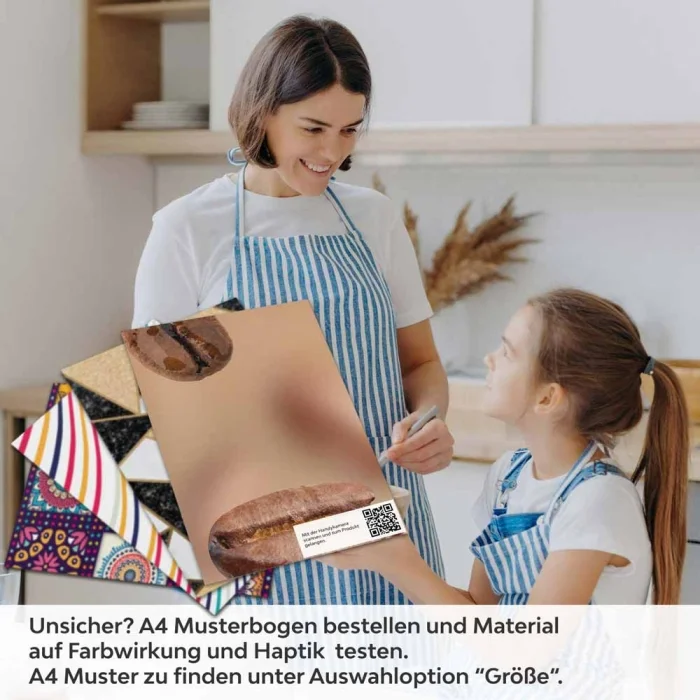 Küchenrückwand Folie Bohnen im Flug - Optik für Genießer A4 Muster