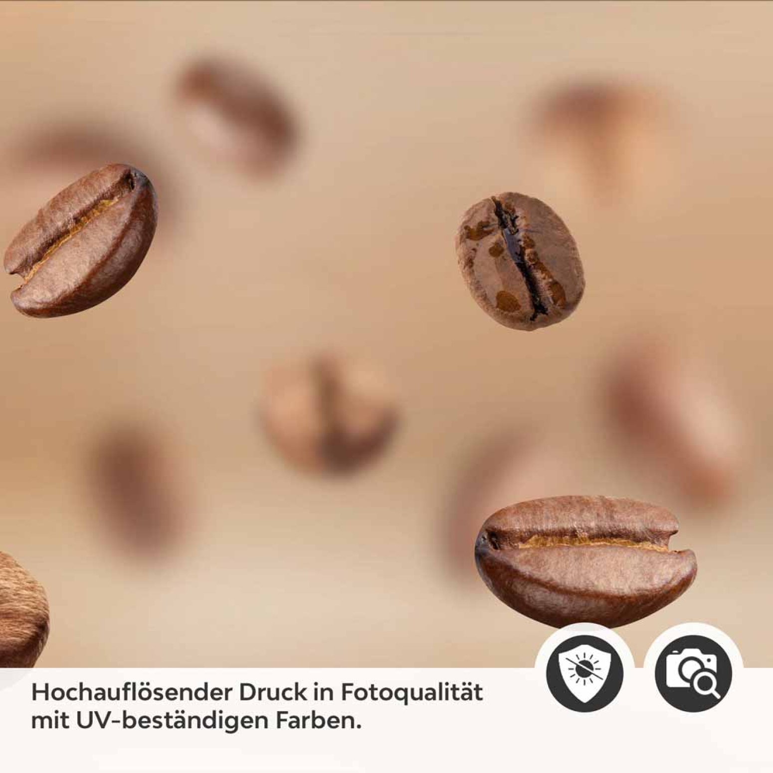 Küchenrückwand Folie Bohnen im Flug - Optik für Genießer Detailbild 2