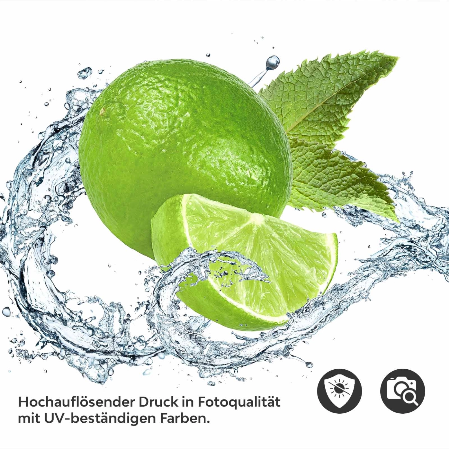 Küchenrückwand Folie Limetten Splash Detailbild 2
