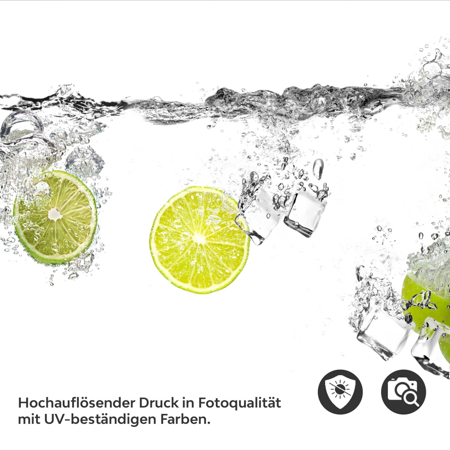 Küchenrückwand Folie Lime Splash Detailbild 2